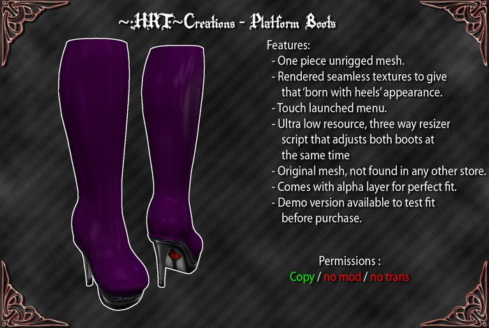 ~:HRT:~ Creations - Platform Boots - Demo