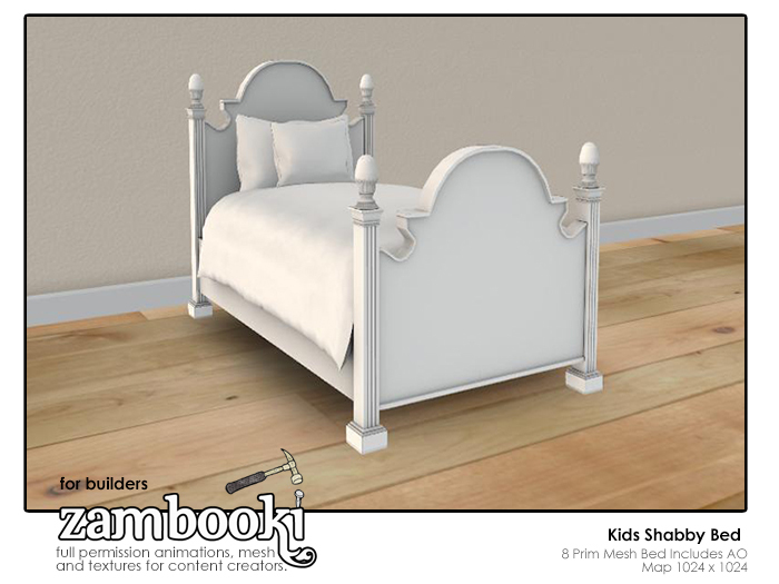 Zambooki Mesh - Kids Shabby Bed BOXED