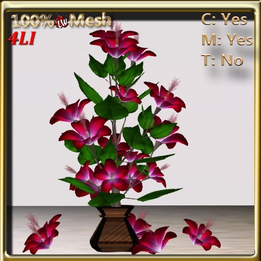 LW_ Hibiscus Tree in Vase Red2