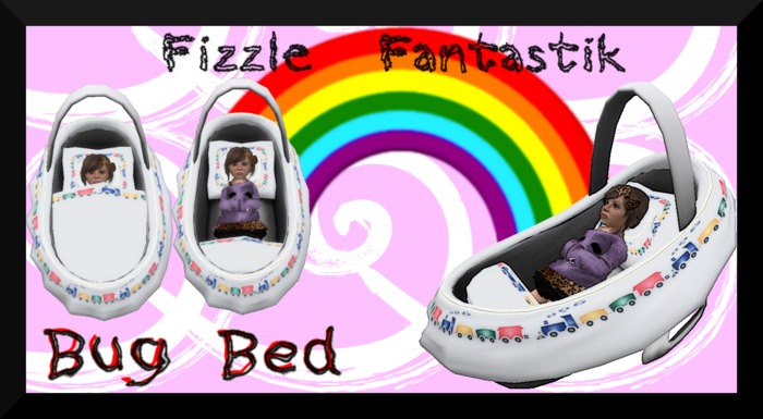 >FF< Bug Bed - Choochoo (White)