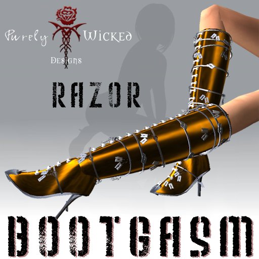 Bootgasm Razor Boots Bronze