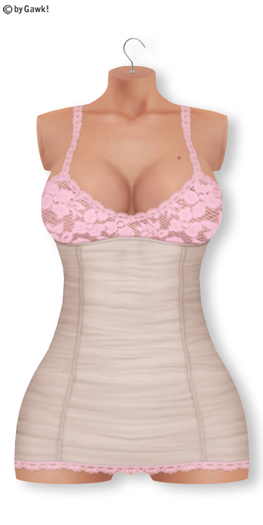 Gawk! Rose - Tan Ruffled Lace Dress | BoM