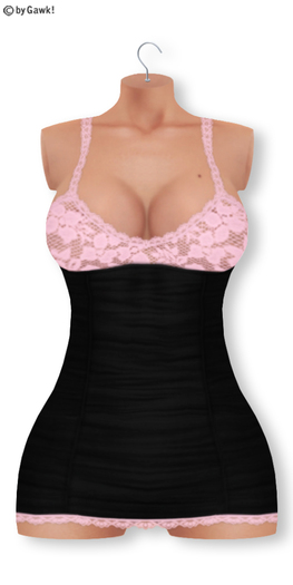 Gawk! Rose - Black Ruffled Lace Dress