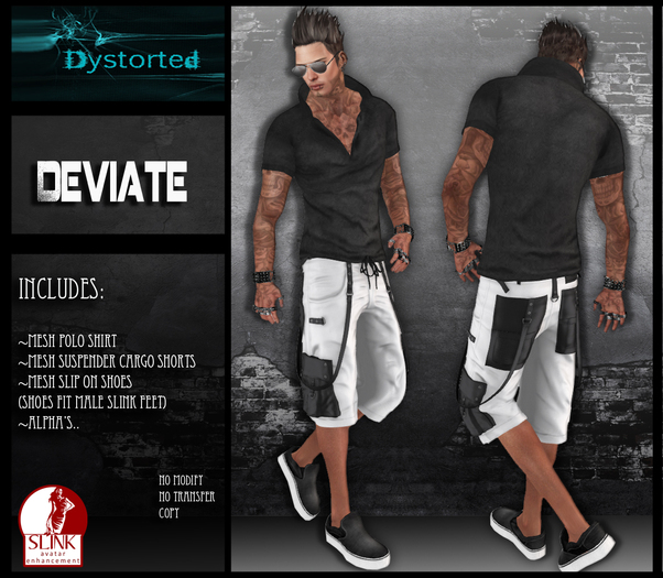 .:Dystorted:.Men's Deviate White -[Box]