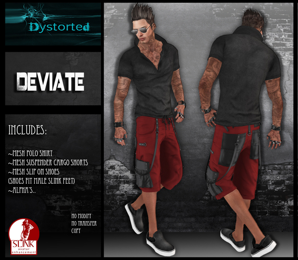 .:Dystorted:.Men's Deviate Red -[Box]