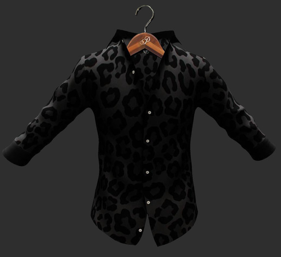 PEER Mesh Shirt Leopard White