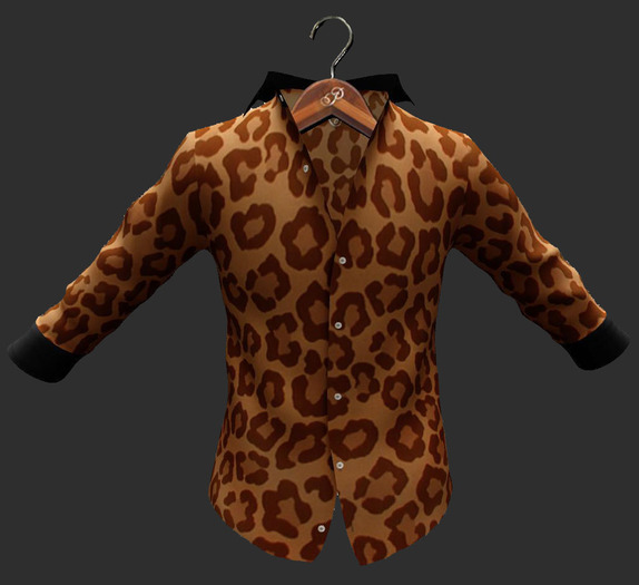 PEER Mesh Shirt Leopard White