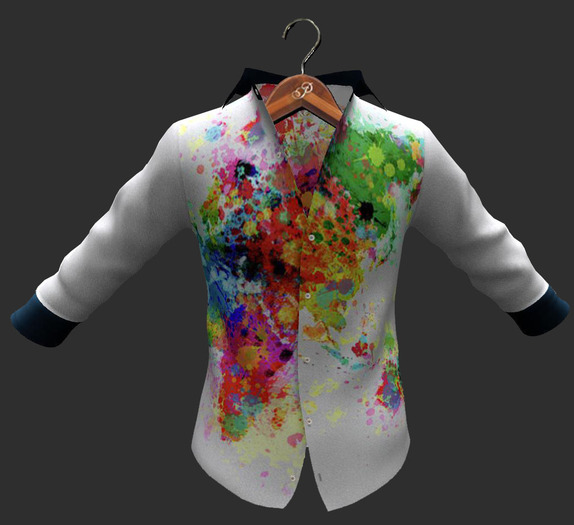 PEER Mesh Shirt Leopard White