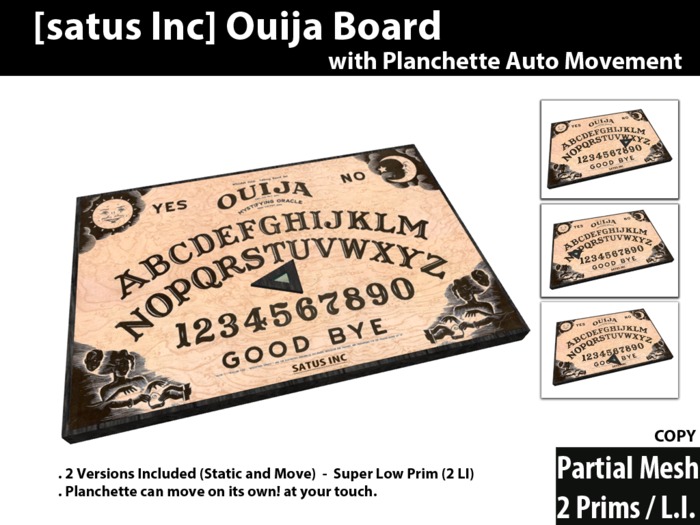 [satus Inc] Ouija Board (Planchette Auto Movement)