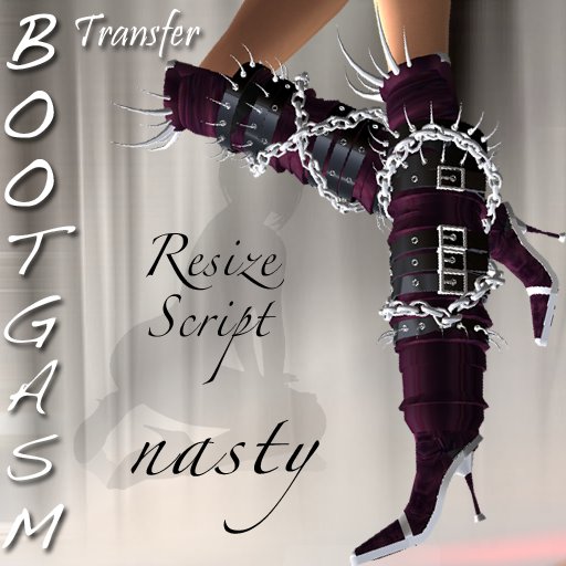 Bootgasm Nasty Purple Boots