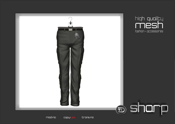 sharp by [ZD] - MESH - "Alec" Cargo Pants