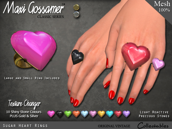 Rings - Sugar Heart - Texture Changing