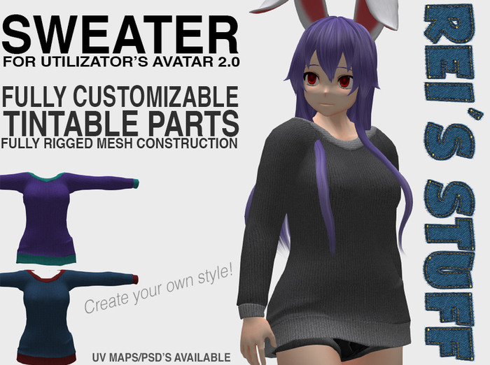 Rei's Stuff - Sweater for Avatar 2.0