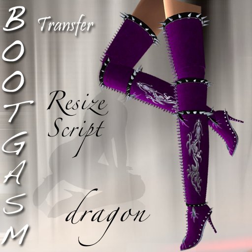 Bootgasm Dragon Boots Purple