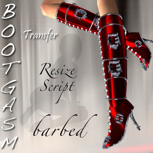 Bootgasm Barbed Boots Red