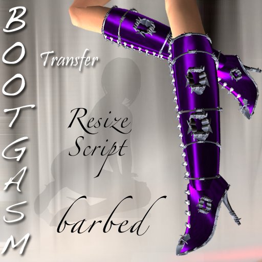 Bootgasm Barbed Boots Purple