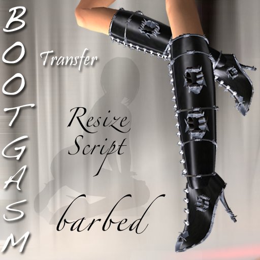 Bootgasm Barbed Boots Black