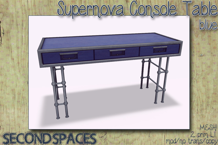 Second Spaces Supernova Console Table - blue (bxd1)
