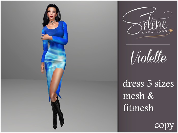 [Selene Creations] Violette blue&white mesh & fitmesh