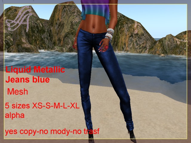 Liquid Metallic Jeans blue