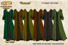 [SEW] Full Permisaion Textures for Flecha Lady Dress Woodland