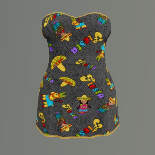 Charcoal Fiesta Mesh Minidress