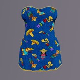 Blue Fiesta Mesh Minidress box
