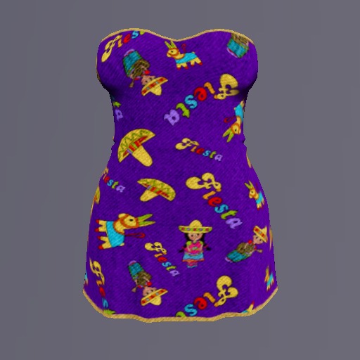 Violet Fiesta Mesh Minidress box