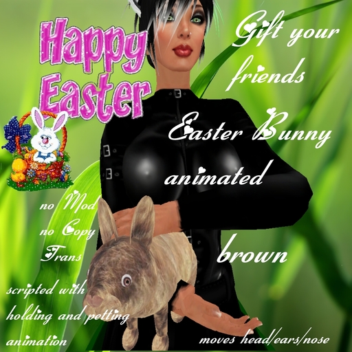Happy Easter bunny light brown