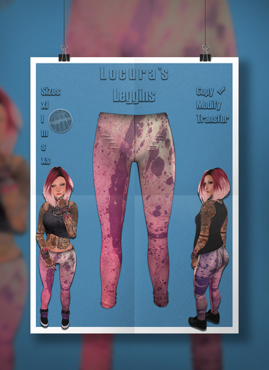 (Locura's)  RiggedMesh Leggins Psicodelica