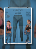 (Locura's)  RiggedMesh Leggins Whatercoazul