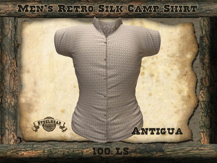 Steelhead Men's Mesh Silk Camp Shirt 