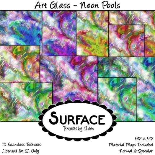 Surface - Art Glass - Neon Pools