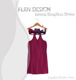 Emma Strapless Long Dress Pink