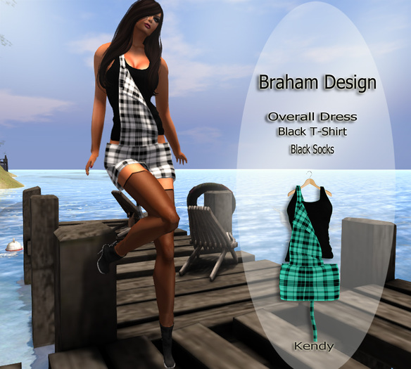 Braham Design Kendy Overall Turquoise Mesh