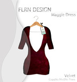 Maggie V Dress Red