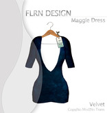 Maggie V Dress Navy
