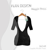 Maggie V Dress Black