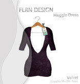 Maggie V Dress Plum