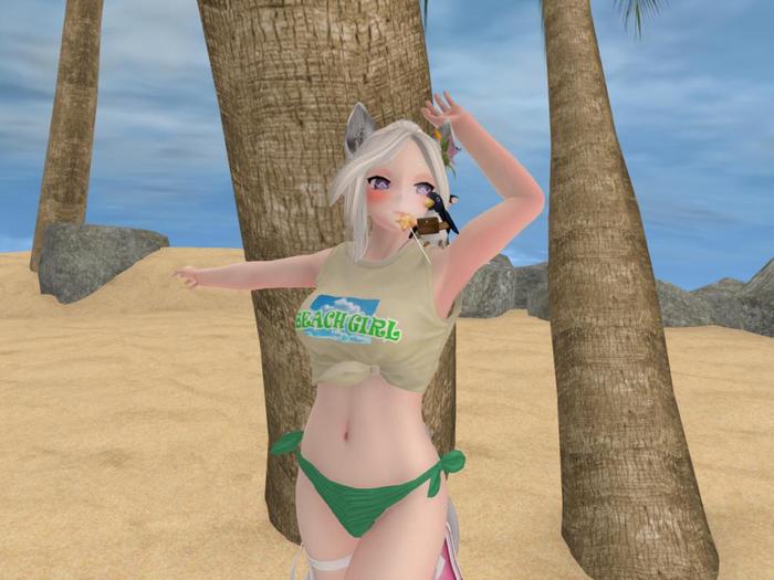 <<R-L>> Bikini beach green