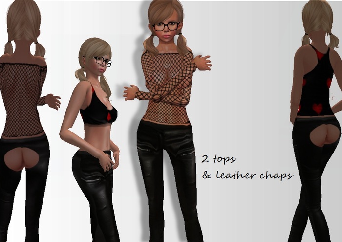 ^^Daisy ~ Top & Leather chaps^^