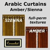 Arabic curtains Amber/Sienna - texture pack