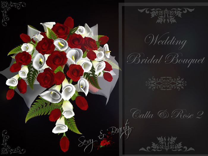 Wedding Bridal Boqoet -( big) Roses & Callas
