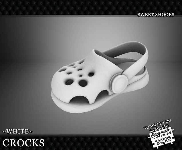 ~*Sweet Tots*~ TD~ Sweet Shooes~ Crocks White