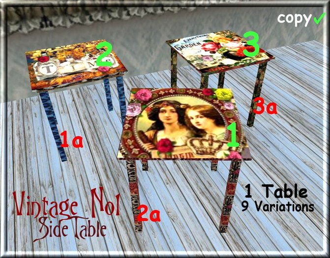 Vintage No1 SideTable