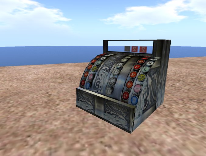 Vintage Cash Register-3 prims only....