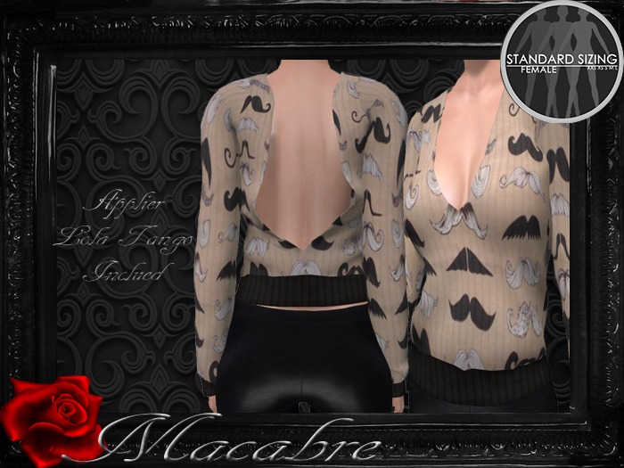 +MC+Mustache Style Top {Applier Lola Tango Inclued}