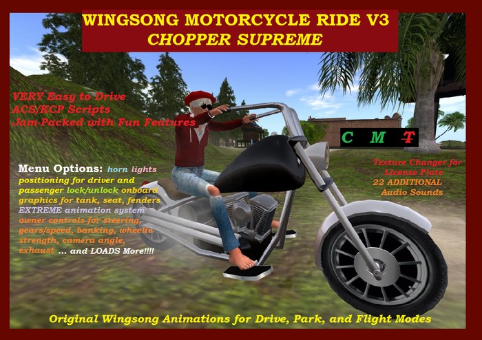 Wingsong Motorcycle RIDE V3 - Chopper