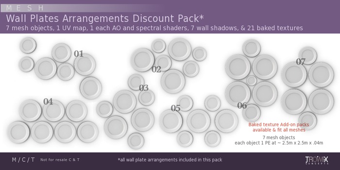Trowix - Wall Plate Arrangement Discount  Mesh Pack