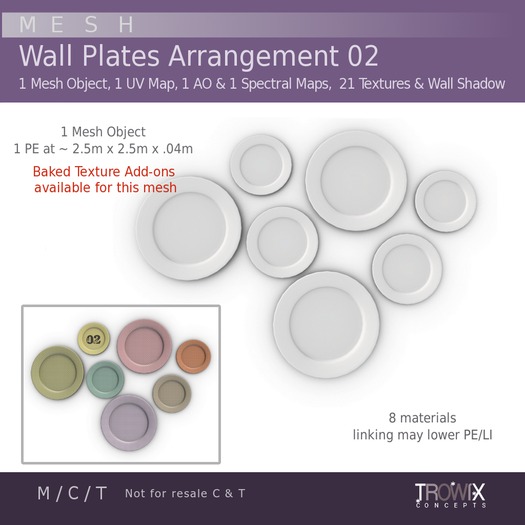 Trowix - Wall Plate Arrangement 01 Mesh Pack